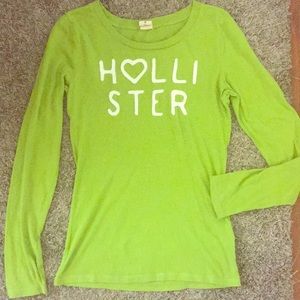 HOLLISTER-Long Sleeve-Patch Lettering-Thin Shirt